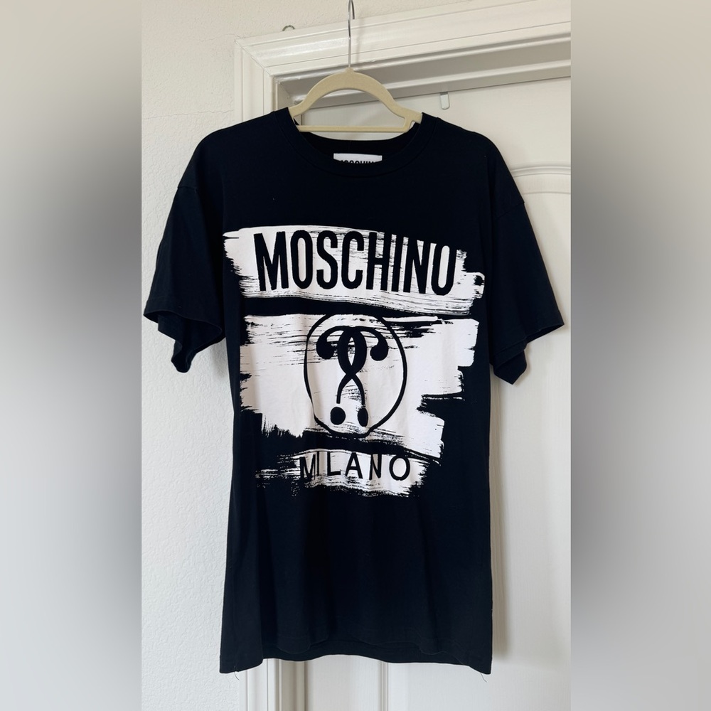 Moschino Black and White Graphic Tee
